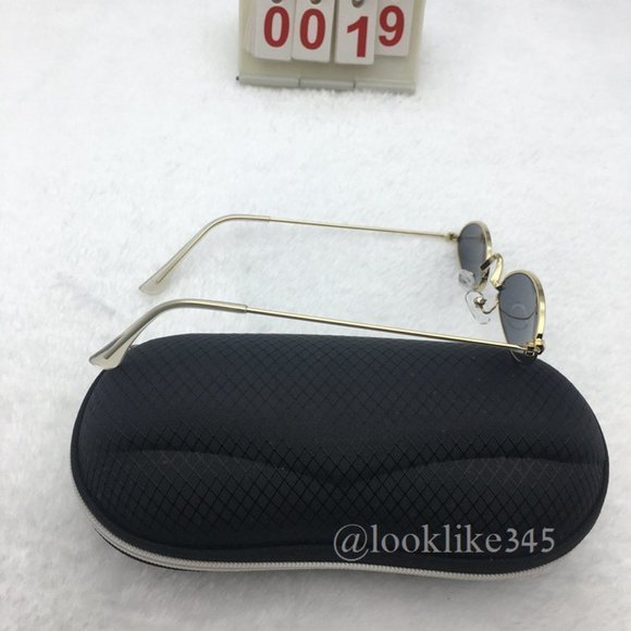 Oval Gold Frame Vintage Sunglasses - Picture 2 of 4